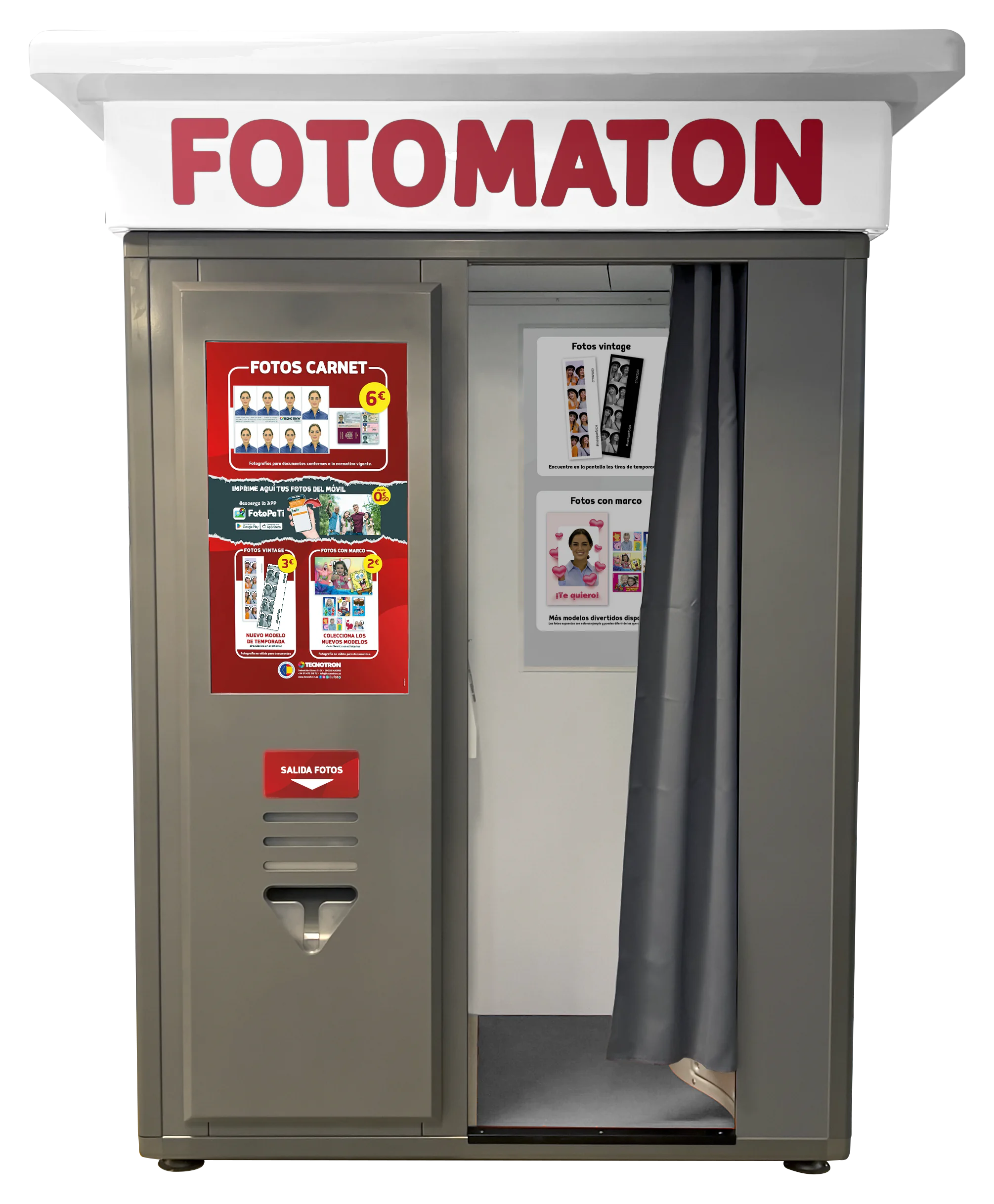 Cabina de fotomatón tradicional