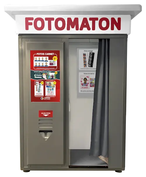 Cabina de fotomatón tradicional